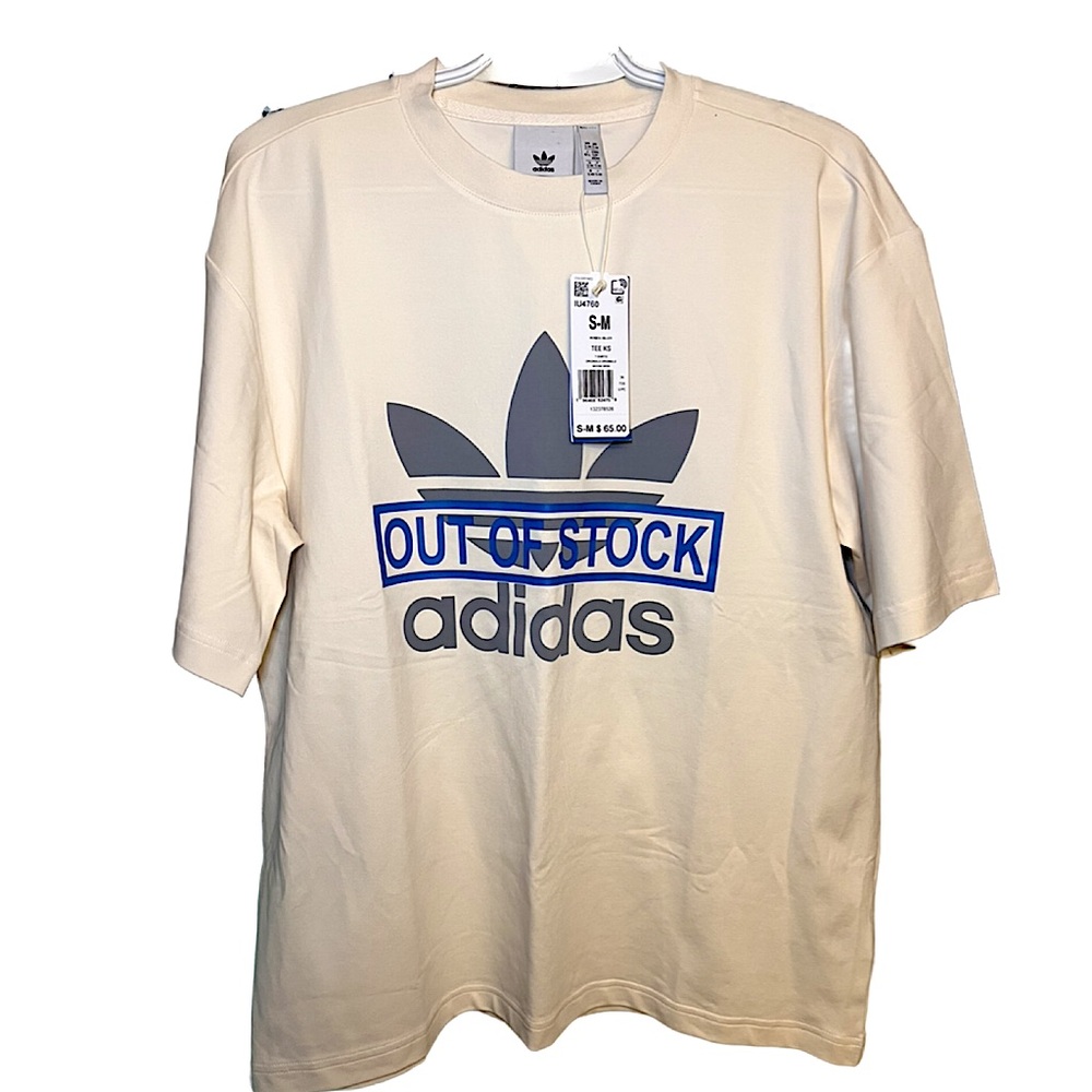 Adidas-KseniaSchnaider Rare **NWT** Reprocessed Trefoil Tee Womens Size:S-M